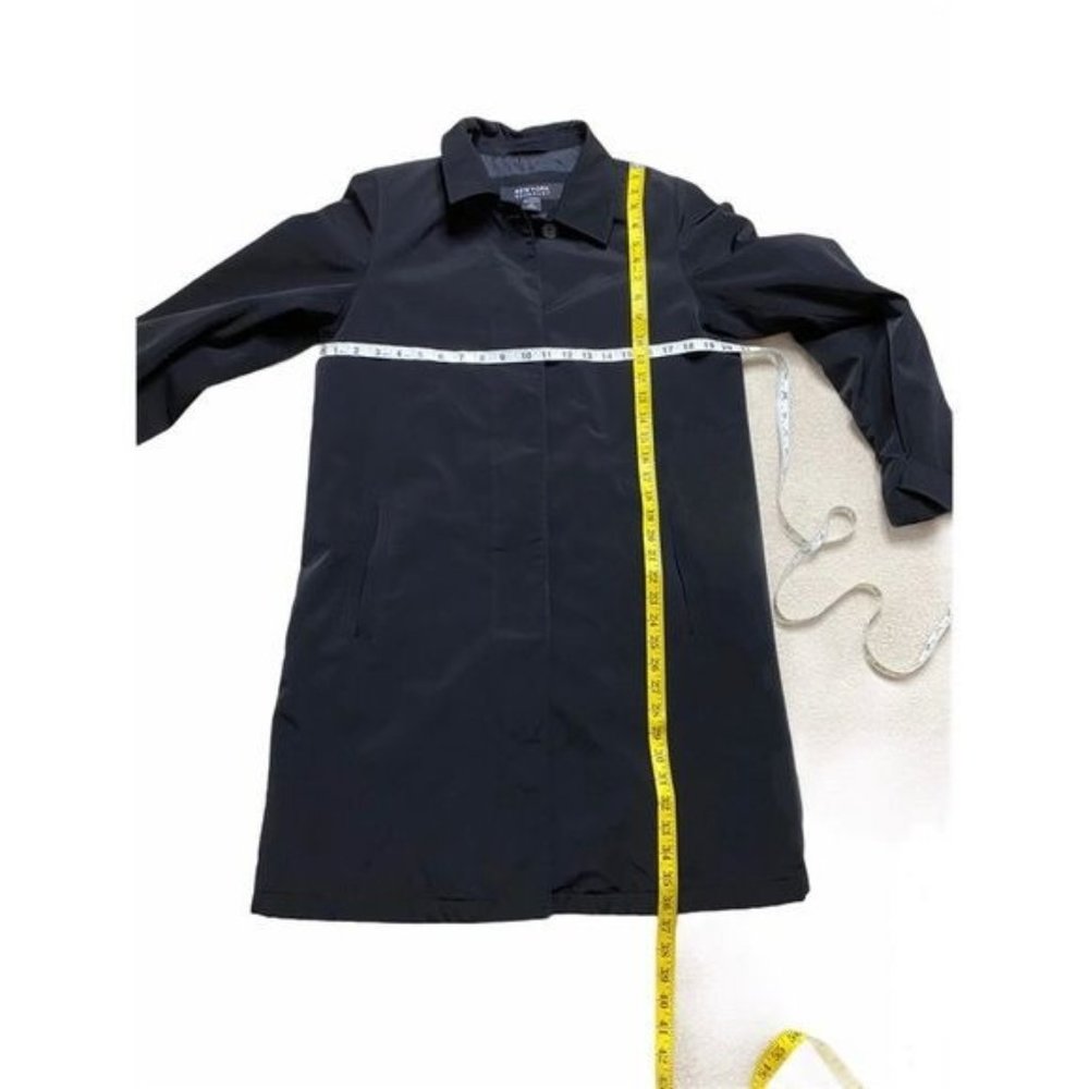 New York & Company Black Trench Coat - Picture 7 of 9